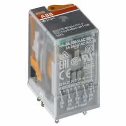 Relè industriale Abb serie CR-M, con le seguenti caratteristiche: Uscita 4 c/o (SPDT) contatti di scambio Segnale uscita 250 ...