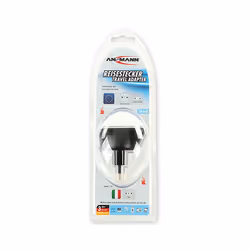 Ansmann 1250-0005 adattatore per presa di corrente Tipo L (IT) Tipo F Nero
