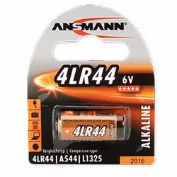 Ansmann 4LR44, Batteria monouso, Alcalino, 6 V, 1 pz, Arancione, Blister