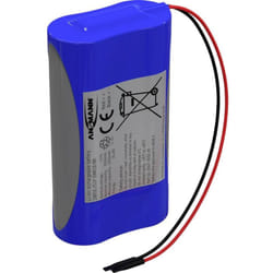 Ansmann - Pacco batteria 2x 18650 2S1P con cavo Li-Ion 7.2 v 3500 mAh
