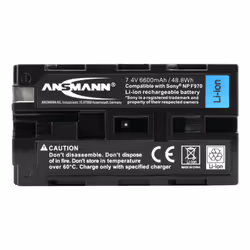 Ansmann A-Son NP-F970 Polimeri di litio (LiPo) 6600 mAh