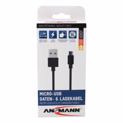 Ansmann 1700-0076 cavo USB 1,2 m USB A Micro-USB B Nero - Vista aggiuntiva 5