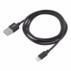 Ansmann 1700-0078, 1,2 m, USB A, Lightning, Maschio, Maschio, Nero