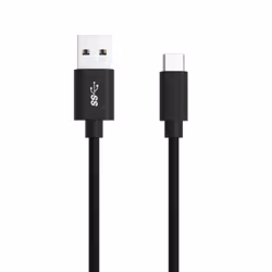 Ansmann 1700-0081, 2 m, USB A, USB C, USB 3.2 Gen 1 (3.1 Gen 1), 5 Gbit/s, Nero