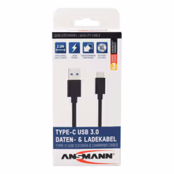 Ansmann 1700-0081 cavo USB USB 3.2 Gen 1 (3.1 Gen 1) 2 m USB A USB C Nero - Vista aggiuntiva 5