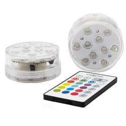 Set di 2 Luci per Piscina Multicolore Impermeabili da Immersione 16 Colori 4 effetti e Telecomando