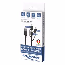 Ansmann 1700-0136 cavo USB 1,2 m USB A Micro-USB B Nero - Vista aggiuntiva 2