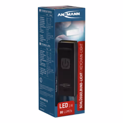 Ansmann KL80R Nero Torcia portachiavi COB LED - Vista aggiuntiva 2