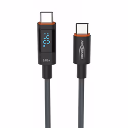 Ansmann 1700-0171, 2 m, USB C, USB C, USB 2.0, 0,48 Gbit/s, Antracite