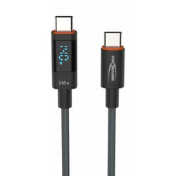 Ansmann 1700-0171 cavo USB USB 2.0 2 m USB C Antracite