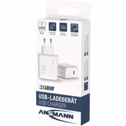 Ansmann 1001-0191 Caricabatterie per dispositivi mobili Tablet, Smartphone, Computer portatile, Orologio intelligente, Cuffie, Auricolare Bianco AC Interno - Vista aggiuntiva 2