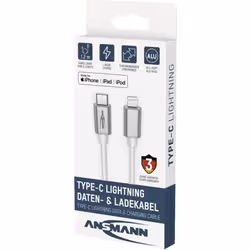 Ansmann 1700-0209 cavo Lightning 1,2 m Bianco - Vista aggiuntiva 2