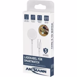 Ansmann 1700-0210 Caricabatterie per dispositivi mobili Orologio intelligente Bianco USB Carica wireless Interno - Vista aggiuntiva 2