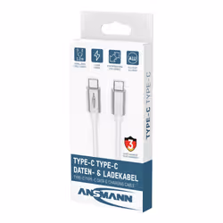 Ansmann 1700-0213 cavo USB USB 2.0 1,2 m USB C 0,48 Gbit/s 60 W Bianco - Vista aggiuntiva 5