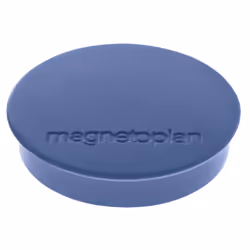 Magnetoplan 1664214, Magnete per lavagna bianca, Blu, 0,7 kg, 30 mm, 8 mm, 10 pz