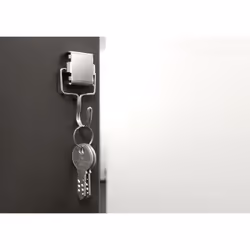 Magnetoplan 16667 gancio di stoccaggio domestico Interno Gancio universale Acciaio satinato 1 pz