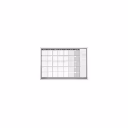 Planning mensile tipo CC, set di accessori incl., settimana di 7 giorni, acciaio smaltato, largh. x alt. 920 x 625 mm. Fornit ...