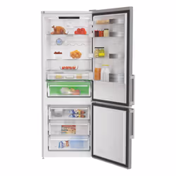 Grundig GKN27940FXN frigorifero con congelatore Libera installazione 501 L E Acciaio inox