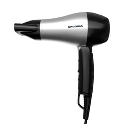 Grundig HD 2200 asciuga capelli 1200 W Nero, Argento