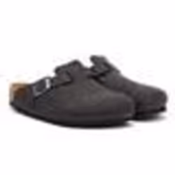 Sabot Birkenstock in feltro di lana regolabile con suola anatomica.