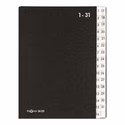 Pagna 24321-04, Nero, A4, 265 mm, 40 mm, 340 mm