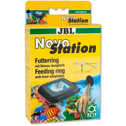 Prodotto: JBL Novo Station - Mangiatoia Galleggiante Completa di Supporto con Ventosa Informazioni: L'anello alimentare con c ...