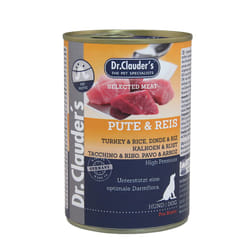 Dr.Clauder‘s 22443000 cibo umido per cani Riso, Turchia Adulto 400 g