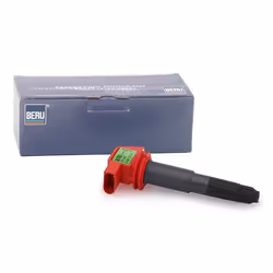 Bobina d'accensione; BERU; 12 Rosso Spark Spring 1 Tipo di raccordo SAE, con cappuccio candela accensione 17; per PORSCHE; 00 ...