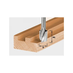 Hs Spi S8 Fresa elicoidale per scanalature - 16 x 20 x 52 mm - Festool