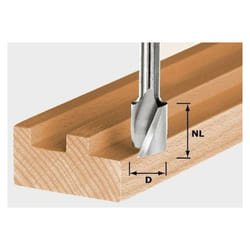 Frese elicoidale per scanalature hw Spi S8 D10/30 - 490980 - Festool