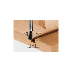 490990 Festool Fresa per giunzioni a coda di rondine hw S8 D14,3/13,5/15°