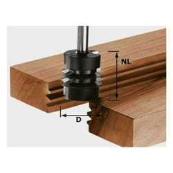 Fresa per giunzioni hw S8 D34/NL32 - 491034 - Festool