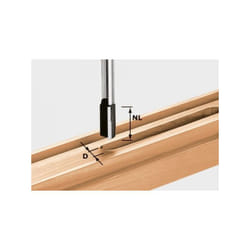 Hw S8 Fresa per scanalature bitagliente - 10 x 30 x 60 mm - Festool