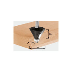 491133 Festool Fresa per smussi hw S8 D38,5/23/30°