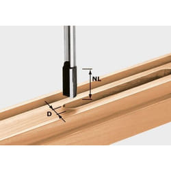Fresa per scanalature hw S12 D20/45 - 491093 - Festool
