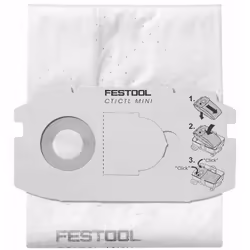 SELFCLEAN SC FIS-CT MINI/5 sacchi filtro - Festool - 498410 - per CTL MINI fino all'anno di produzione 2018 - 5 per unità Uti ...