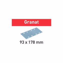 Festool Abrasivi Granat 93x178 P220 GR/100 L'abrasivo universale con caratteristiche speciali. Vantaggi e benefici Abrasivo U ...