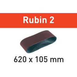 620x105 RU2/10 Nastri abrasivi Rubin 2 pz 10 - 80 - Festool