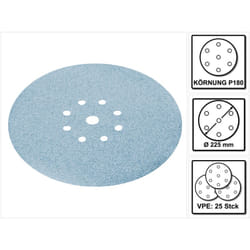 Stf D225/8 Dischi abrasivi granati 225 mm planex P180 gr / 25 pezzi ( 499640 ) - Festool