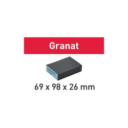 201082 Festool Blocco abrasivo Granat 69x98x26 120 GR/6