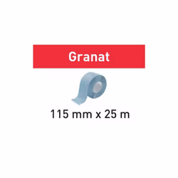 Il rotolo abrasivo Granat 115 mm x 25m Festool è un pratico rotolo di foglio abrasivo ideale per effettuare interventi di pic ...