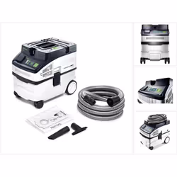 Volume di consegna: - 1x estrattore mobile Festool CT 15 E CLEANTEC - 1x bocchetta per crepe D 36 FD-150 ( 500593 ) - 1x bocc ...