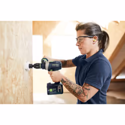 Festool QUADRIVE TDC 18/4 I-Basic 3600 Giri/min Senza chiave 1,9 kg Nero, Blu - Vista aggiuntiva 5