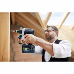Festool QUADRIVE TDC 18/4 I-Basic 3600 Giri/min Senza chiave 1,9 kg Nero, Blu - Vista aggiuntiva 6