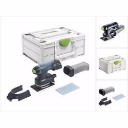 Contenuto della confezione: - 1x Levigatrice ibrida Festool RTSC 400 - 1x tampone di levigatura StickFix SSH-STF - 80x130/12  ...