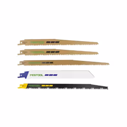 Il set di lame per sega a gattuccio 5 Pz. 577496 Festool RS-Sort/5 è un pratico set di accessori per seghetti dritti RSC 18 F ...