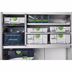 Festool SYS3 T-BAG M Nero, Blu, Verde Tessile - Vista aggiuntiva 7