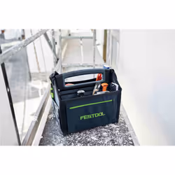 Festool SYS3 T-BAG M Nero, Blu, Verde Tessile - Vista aggiuntiva 8
