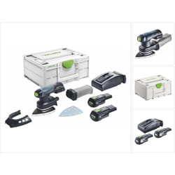 Festool - Levigatrice ibrida Delta dtsc 400 3,0 I-Plus - 2 batterie 3,0 Ah 18V - Systainer SYS3 m 187 - 577508