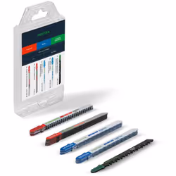 Questo set comprende quattro diverse lame per seghetto alternativo per risultati eccellenti quando si lavora con plastica, me ...